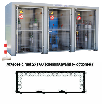 Hiltra F60 (semi) gasflesdepot GD-MS 75 (CBF0)