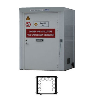 Hiltra F60 gasflesdepot model GD-MS 25 (CBF60)